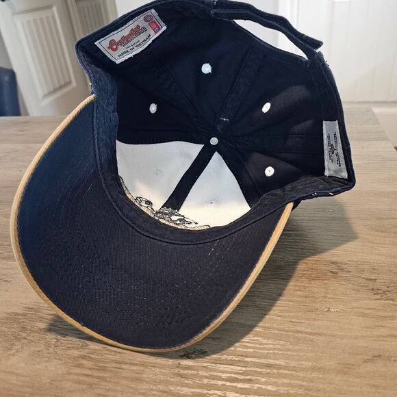 Vintage Notre Dame Strapback Hat 90s Blue Gold Fighting Irish Retro ND NCAA - Picture 8 of 10